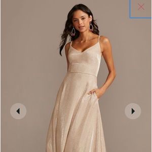 Perfect for Prom! David’s Bridal exclusive by Speechless size 5 gold glitter